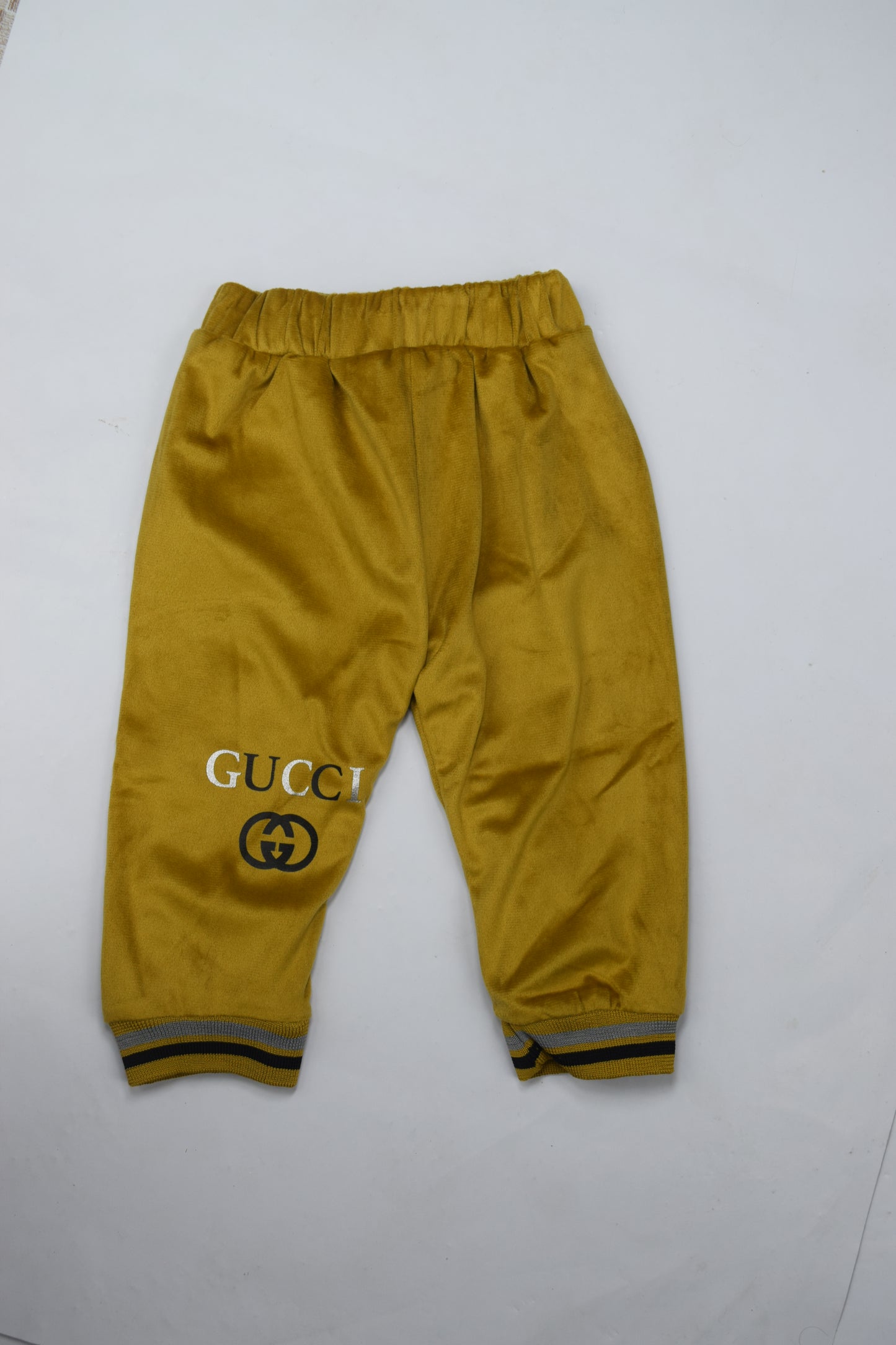 Golden Velour Winter Hoodie and Pants Set | Child Fashion