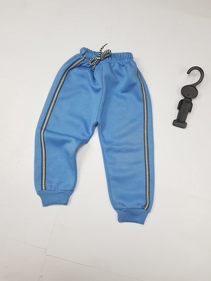 Blue Winter Quilted Fleece Jacket & Pants Set for Toddlers